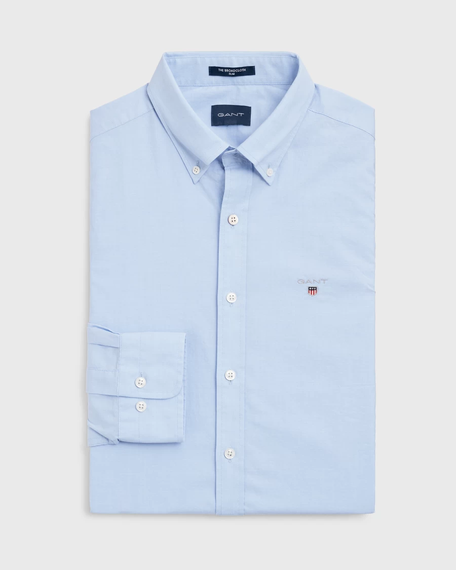 Shirts | E&M Stores Gant Slim Fit Shirt Blue