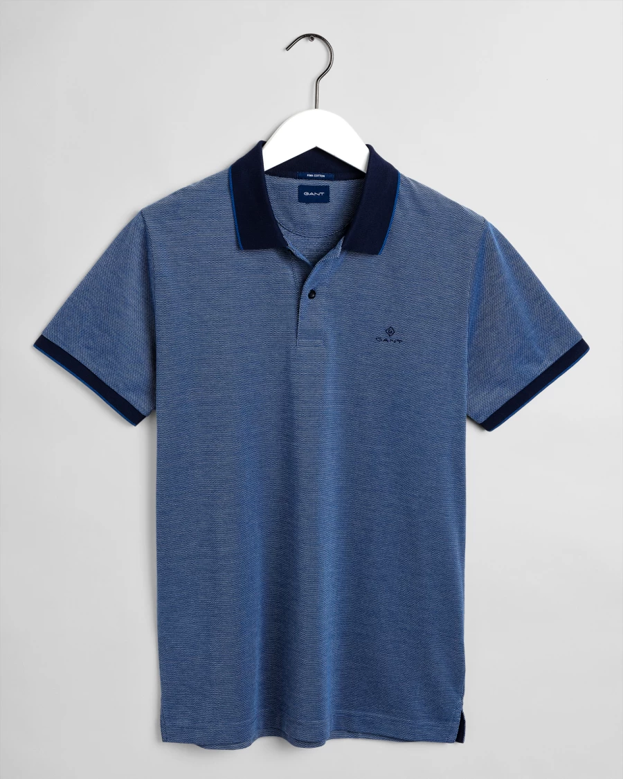 T-Shirts | E&M Stores Gant Oxford Polo T-Shirt Blue