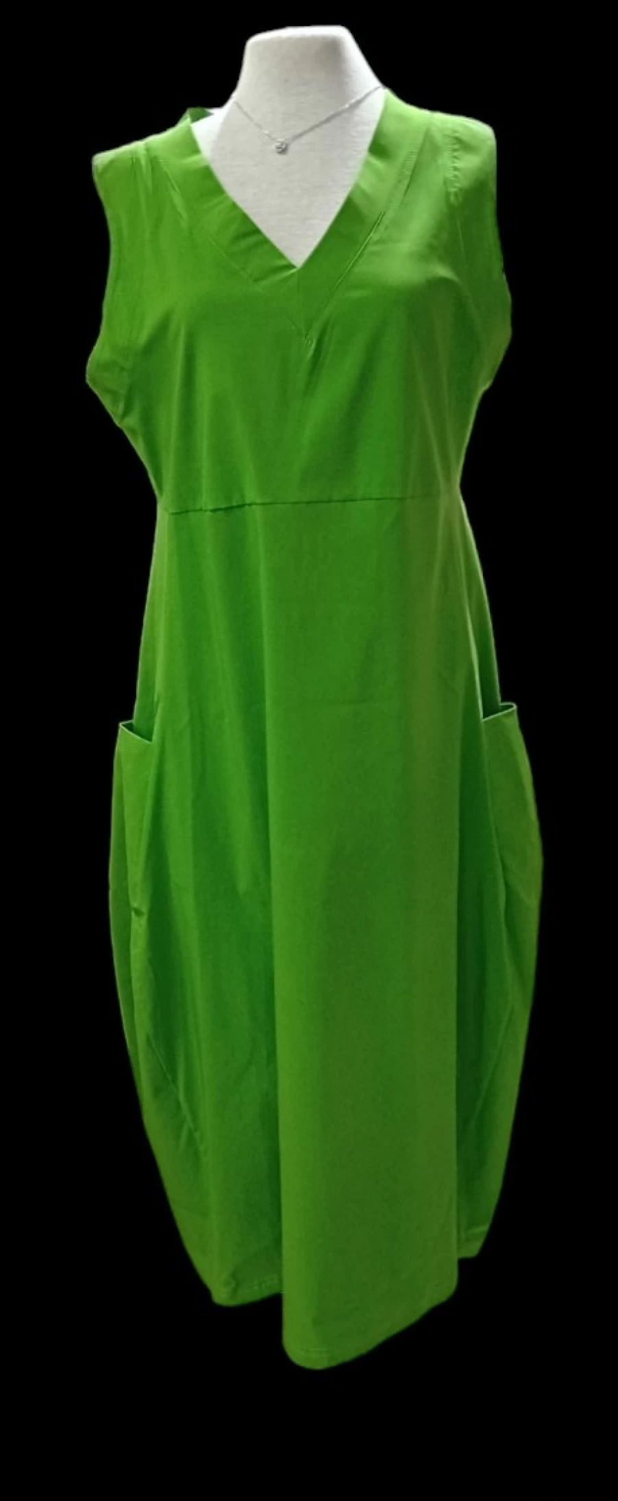 Peruzzi | E&M Stores V Neck Dress Green