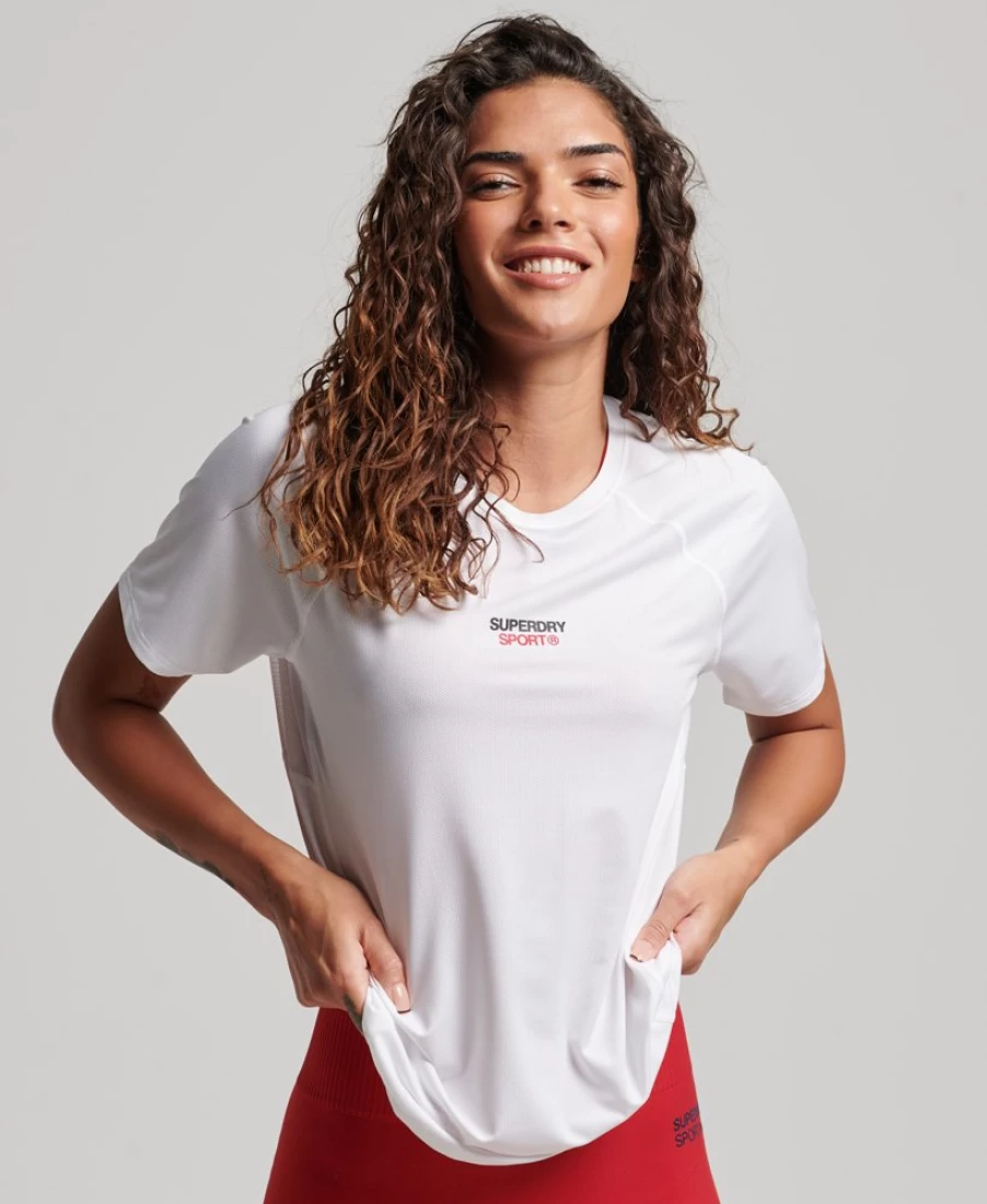 Superdry | E&M Stores Core Active T Off White/Bk