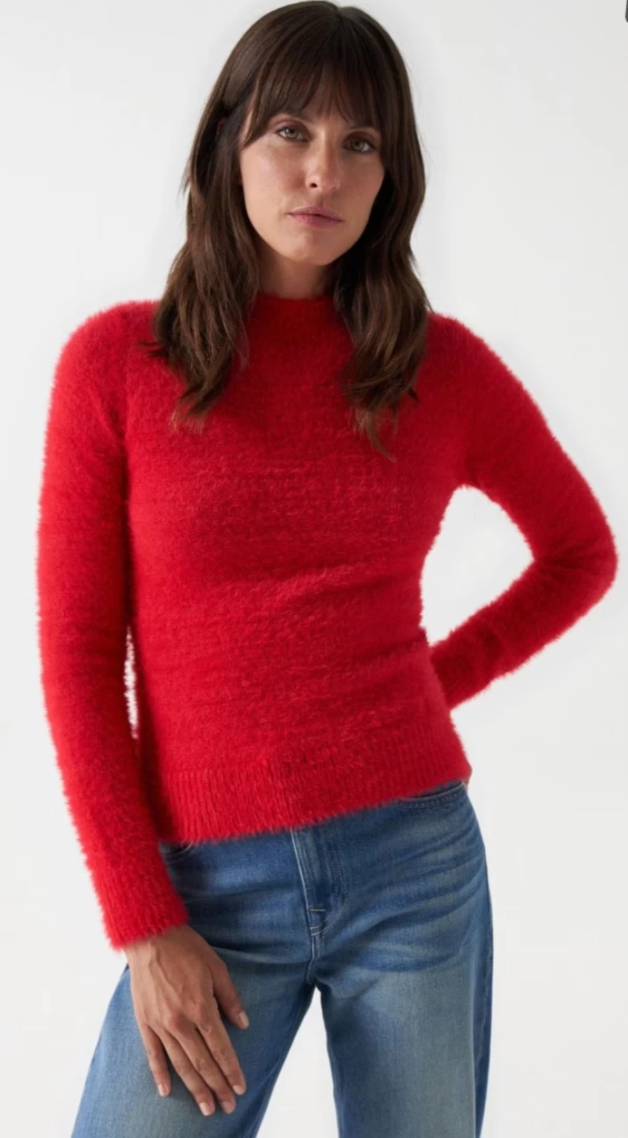 Salsa | E&M Stores Cropped Swet Faux Deep Pink