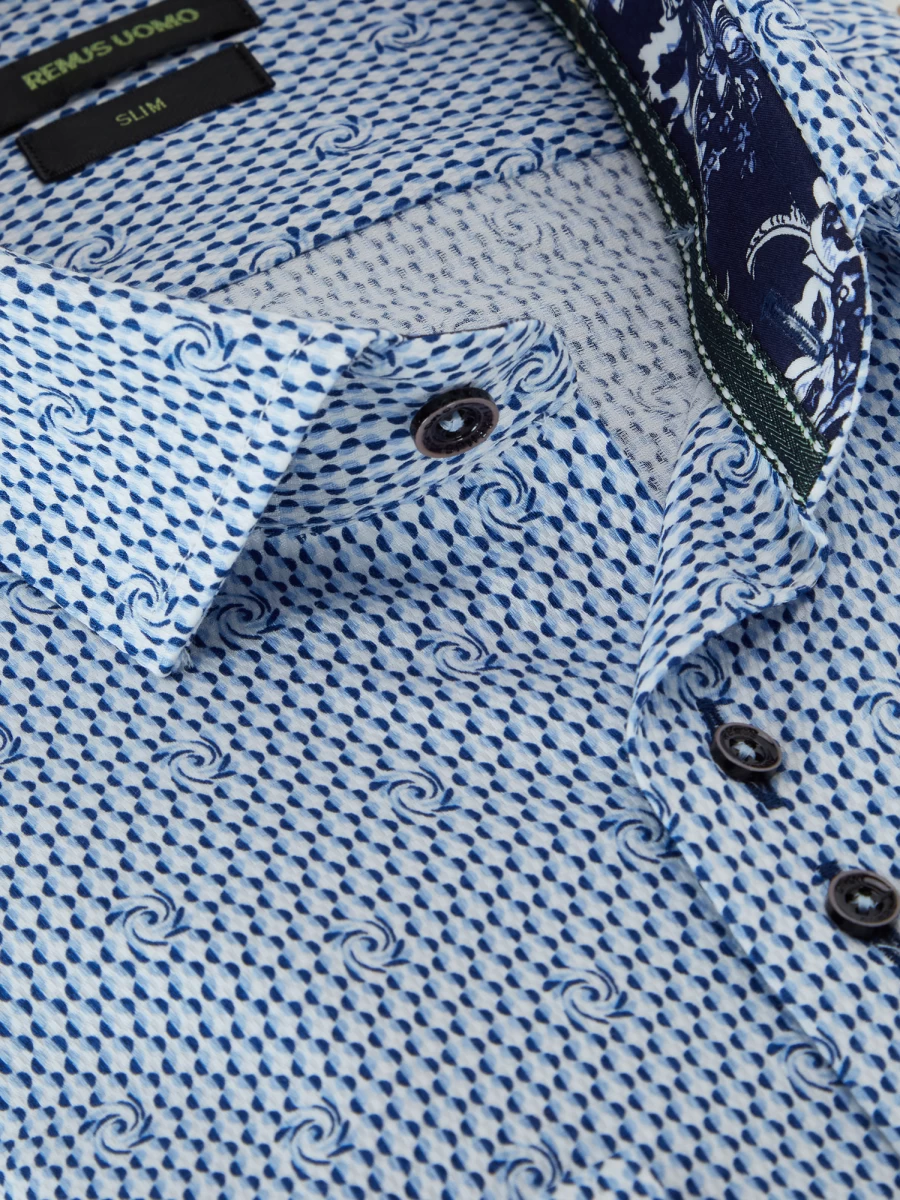 Shirts | E&M Stores Remus Slim Shirt Blue