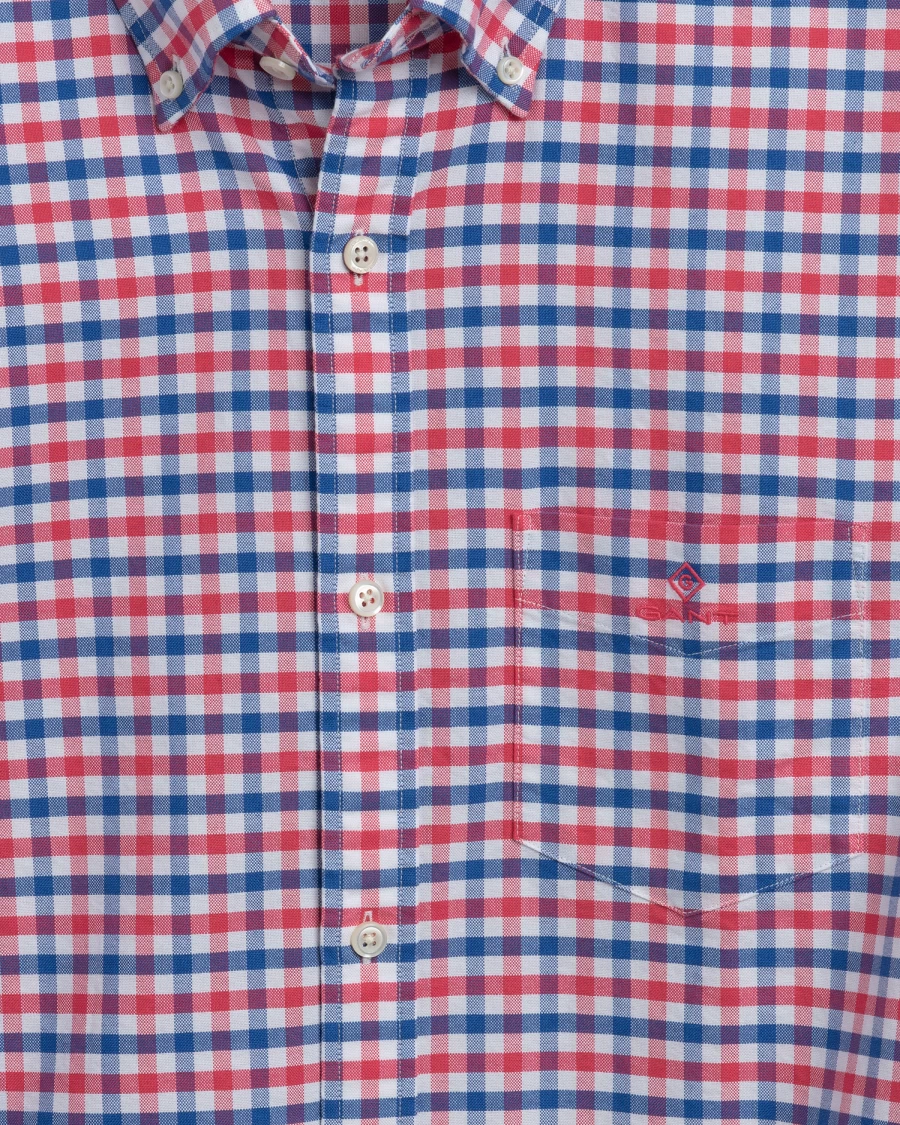 Shirts | E&M Stores Gant Oxford Gingham Shirt Pink