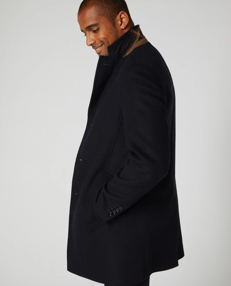 Coats And Jackets | E&M Stores Raeburn Overcoat Navy