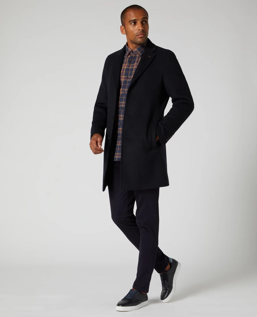 Coats And Jackets | E&M Stores Raeburn Overcoat Navy