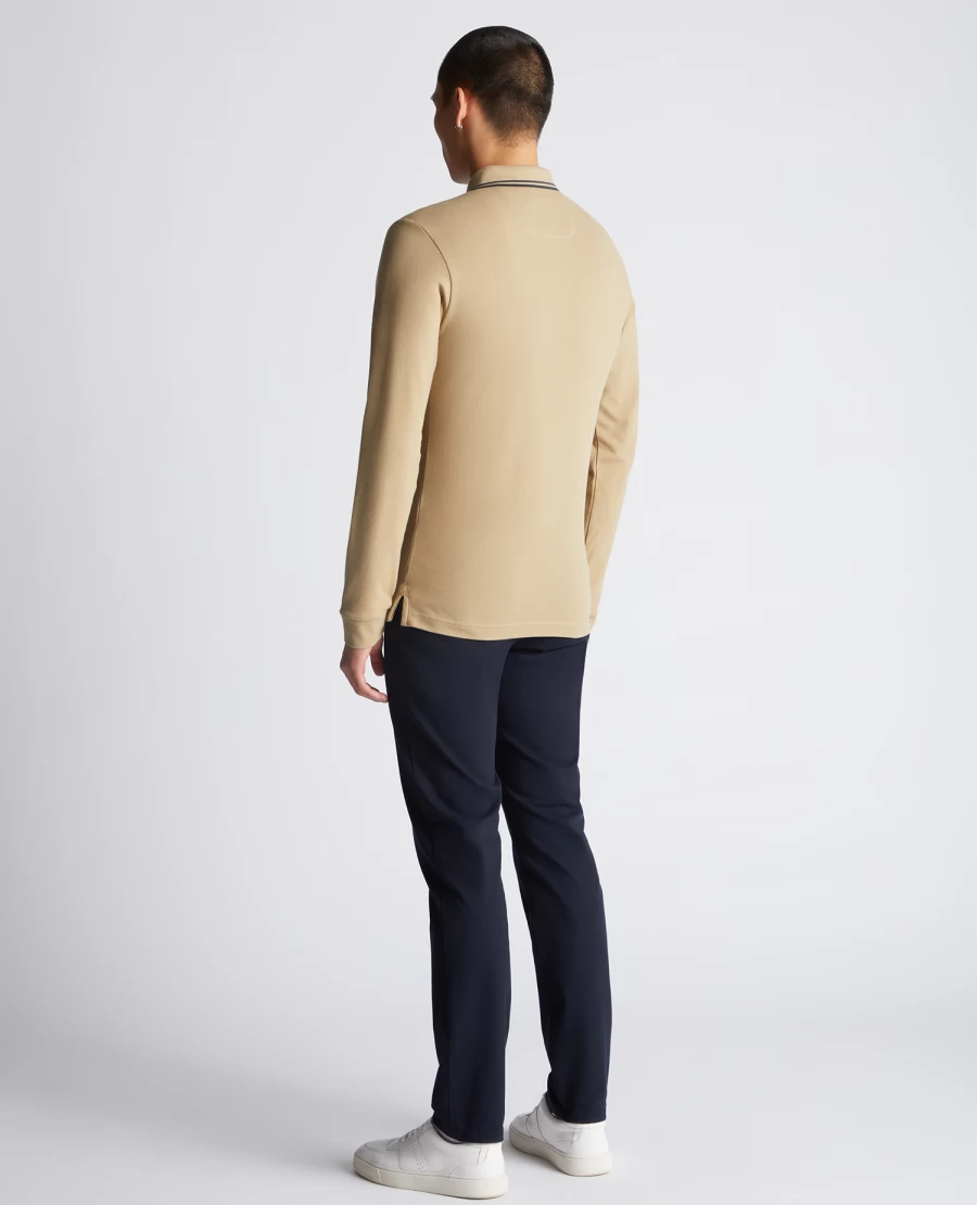 Remus | E&M Stores Remus Polo Long Sleeve Beige