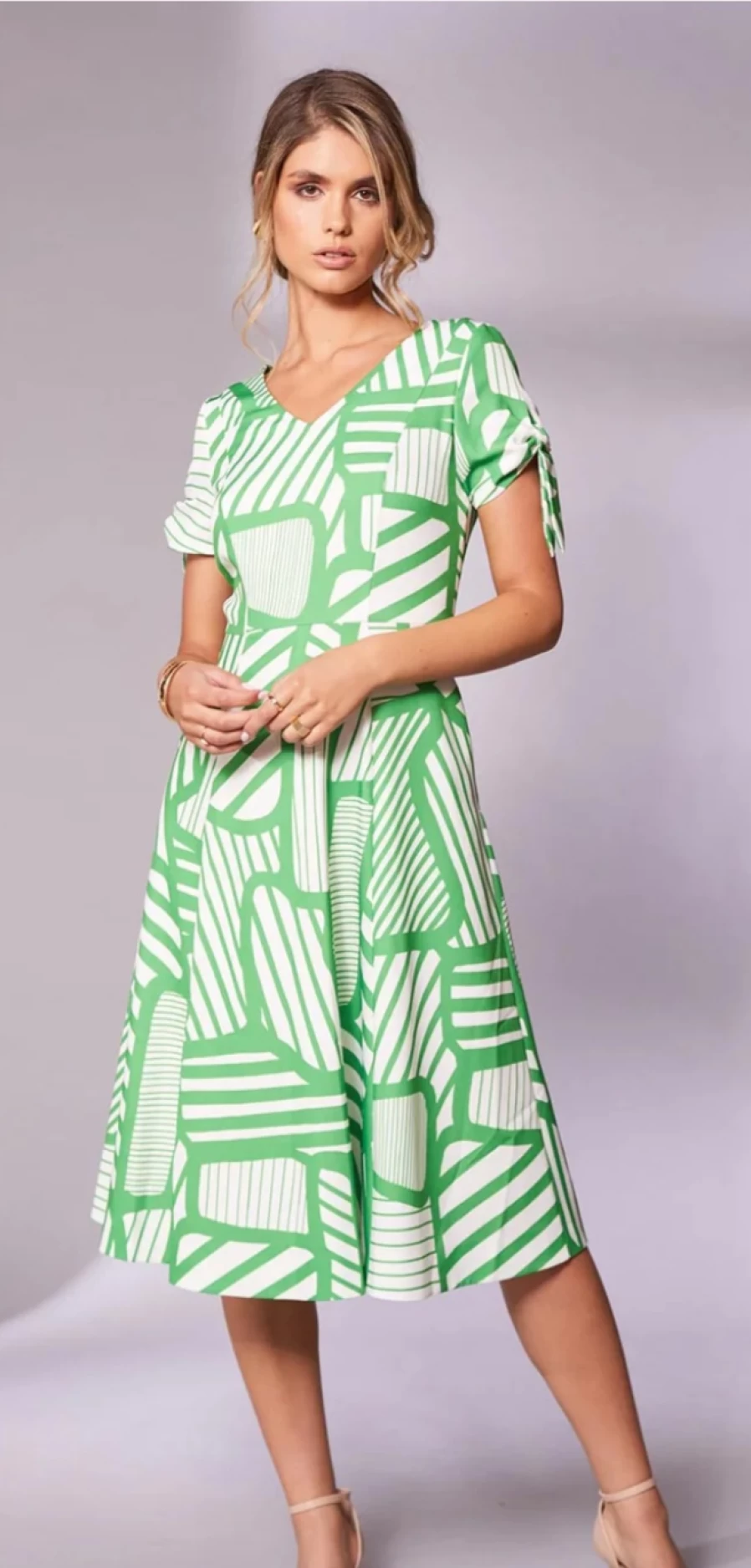 Kate Cooper | E&M Stores Print Dress Geo Apple